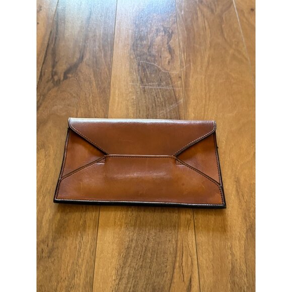 Leather Envelope Clutch Wallet Fold In Flap STALMAN - Picture 1 of 7